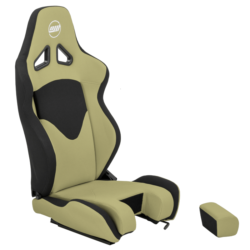 Racing and Flight Sim Seat (Removable Foam) Olive Green