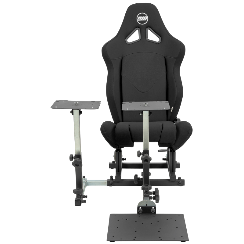 OpenWheeler Lumbar and Neck Pillow for Gaming Chairs, sim Racing cockpits,  Flight sim pits (Black, Neck)