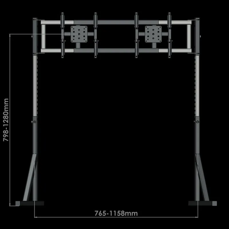 SimFab Triple Monitor Mount Stand for Flight Sim & Sim Racing - Image 7
