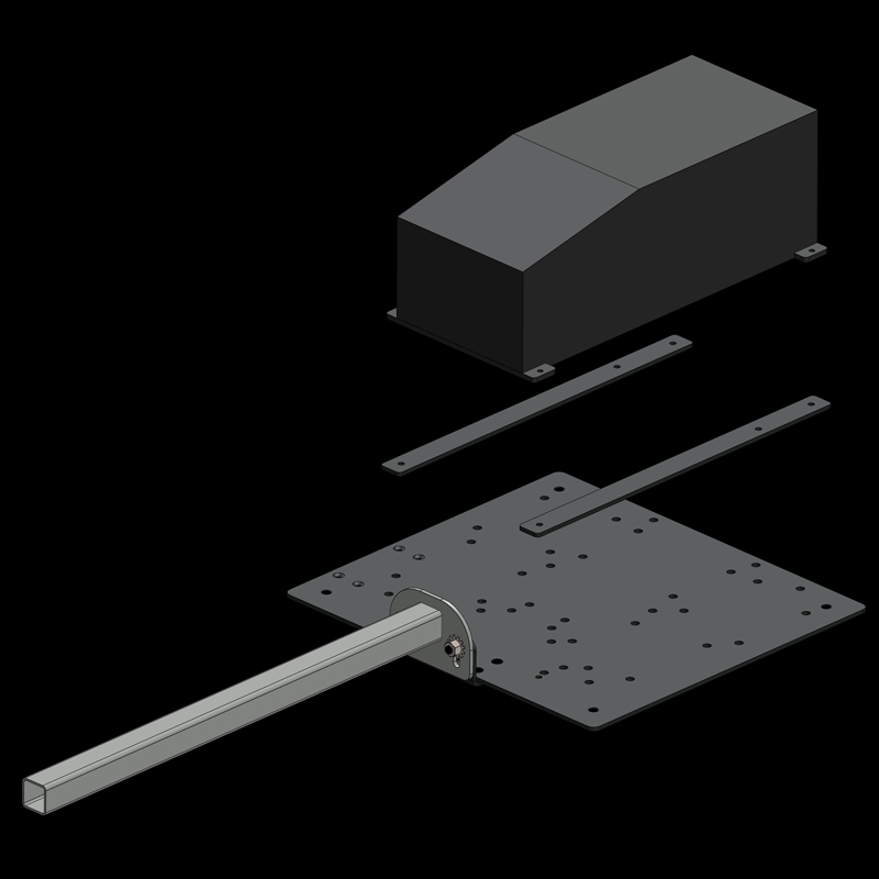 Retrofit bracket kit for Brunner rudder pedals - Image 2