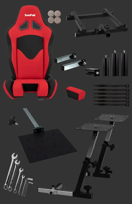 SimFab MSFS Flight Sim Modular Cockpit - What is in the Box