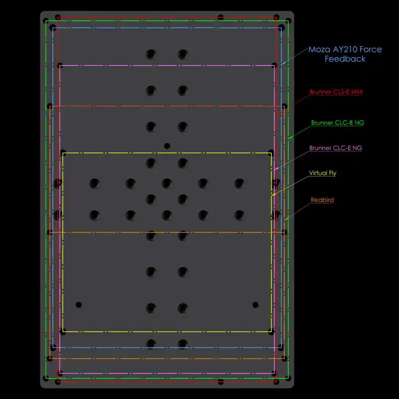 Adapter Plate for FFB Yokes: Moza, Brunner, Virtual Fly - Image 2