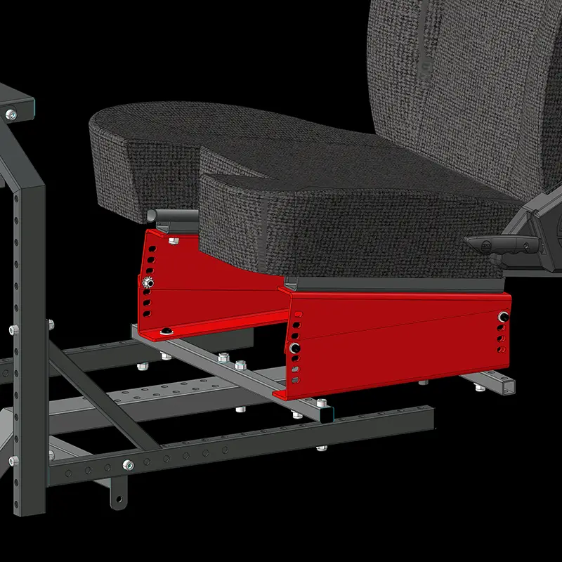 SimFab Retrofit Seat Adapter Bracket Kit – Configuration #17 for DOF Reality Motion Platforms - Image 2